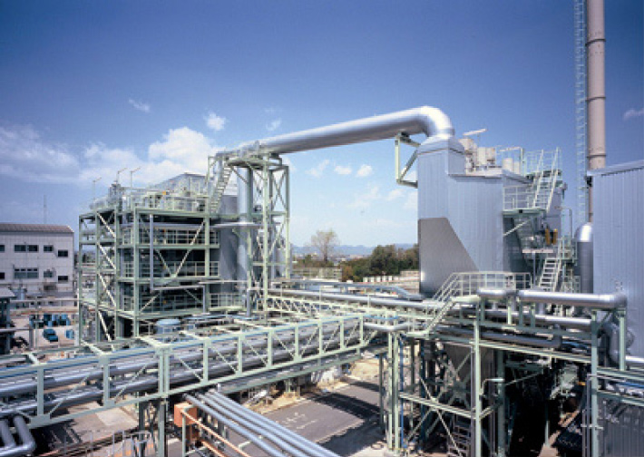 The biomass power plant at the Kakogawa Site